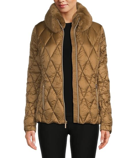 michael michael kors quilted panel suede moto jacket|Michael Kors puffer jacket ladies.